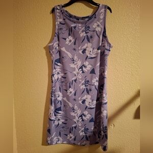 Floral Sleeveless Dress Columbia Small Purple